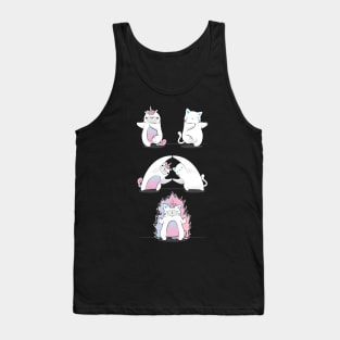 Pussycat with Unicorn Fusion Tank Top